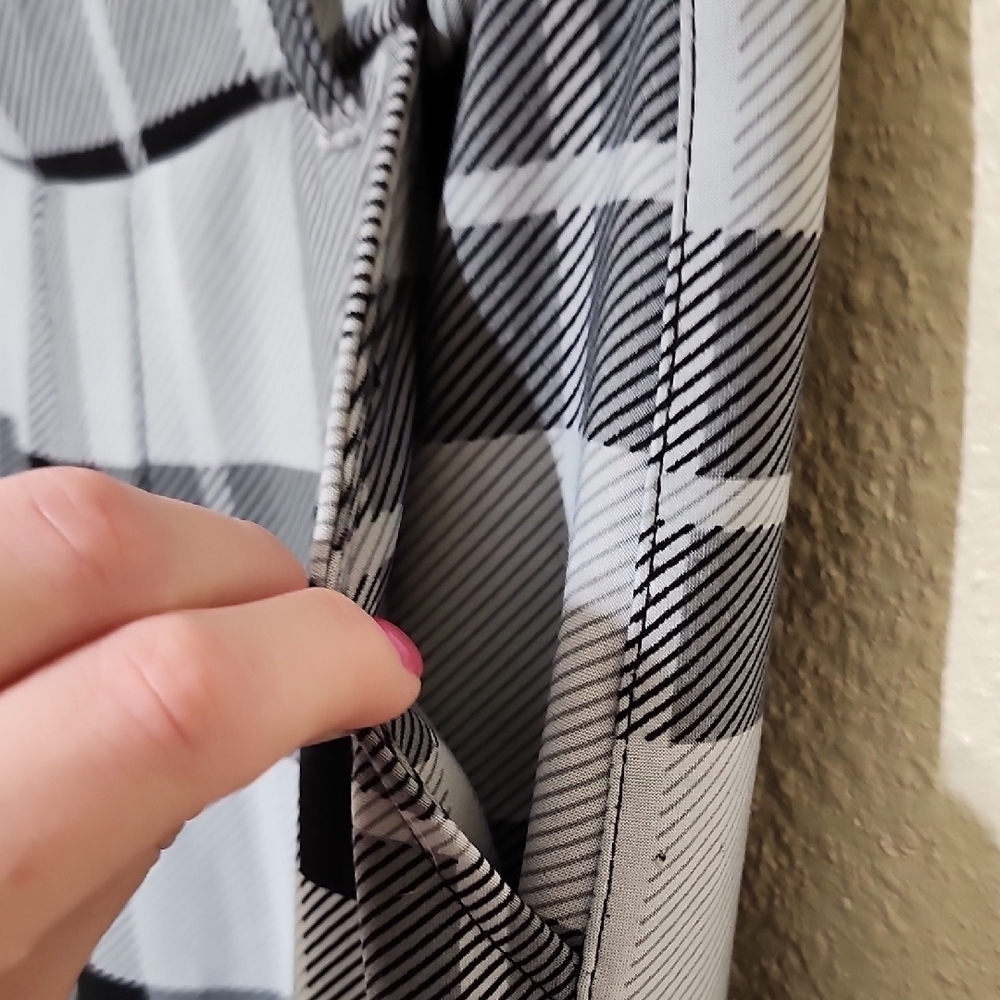Kids Plaid Casual Pants - Black and Gray - Picture 5 of 8